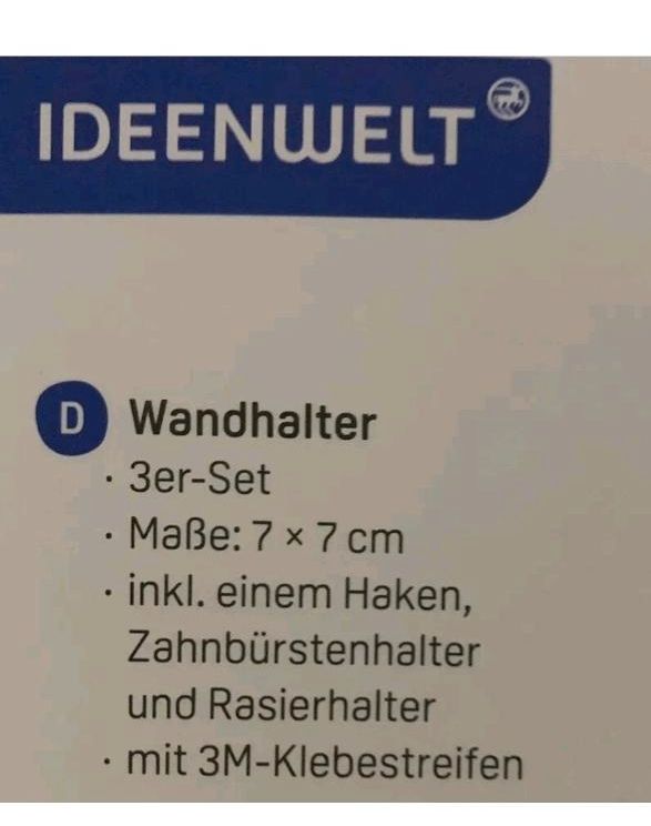 Wandhalter 3er set ideenwelt in Worms