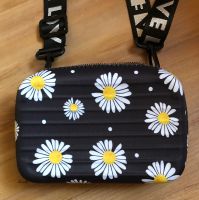 Damen-Schultertasche mit Gänseblümchen-Motiv schwarz Leipzig - Dölitz-Dösen Vorschau