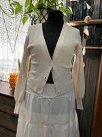 Only Strickjacke Beige Gr. 42 mit Knöpfen Niedersachsen - Uelzen Vorschau