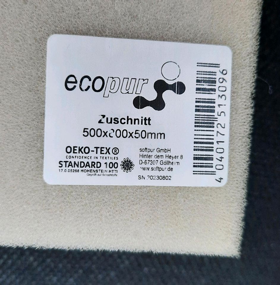 OEKO-TEX Standard 100 ecopur Schaumstoff Matratze in Bad Oldesloe