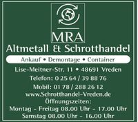 Schrott&Altmetall Ankauf Schrotthandel Nordrhein-Westfalen - Vreden Vorschau