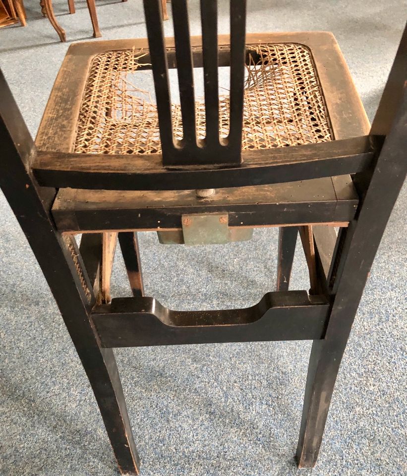 Original Art Déco Stuhl mit System höhenverstellbar in schwarz in St. Leon-Rot