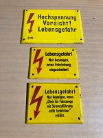 DDR Emaille Schild Emailschild Lebensgefahr Sachsen-Anhalt - Allstedt Vorschau