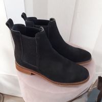 Stiefeletten Schuhe Clarks Gr. 38 schwarz sehr gepflegt Hessen - Schaafheim Vorschau