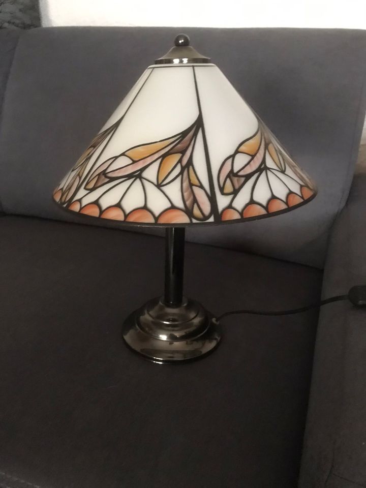 kleine Lampe im Tiffany Style,  Höhe 39 cm, E27 in Memmingen