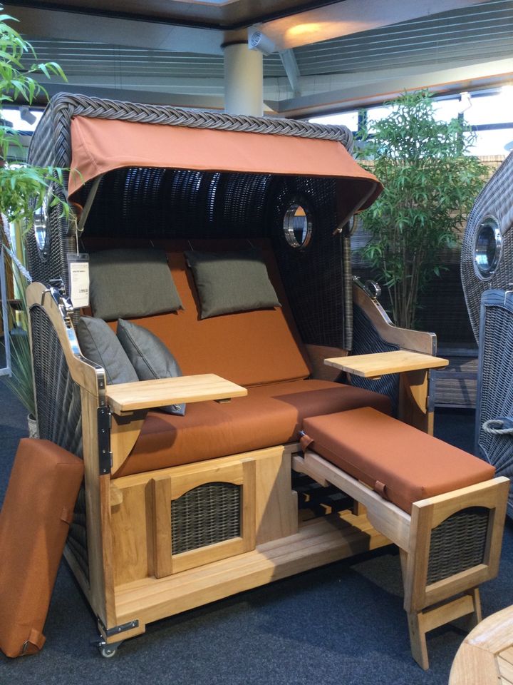 Strandkorb de Vries Pure XL Seemöve XL Teak in Niedersachsen Apen