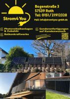 2 JAHRE Strom4you GmbH in Roth ANGEBOT 1540Watt Balkonkraftwerk Komplett 4x 385 Watt Solarmodule mit 1200wWechselrichter(800watt begrenzbar) und Kabelpaket Wlan Steckerfertig ! BEGRENZTE STÜCKZAHL ! Rheinland-Pfalz - Roth b Hamm Vorschau