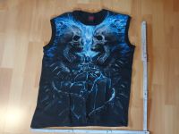 Ärmelloses Shirt Spiral M - Blau/schwarz mit Totenköpfen Nordrhein-Westfalen - Minden Vorschau