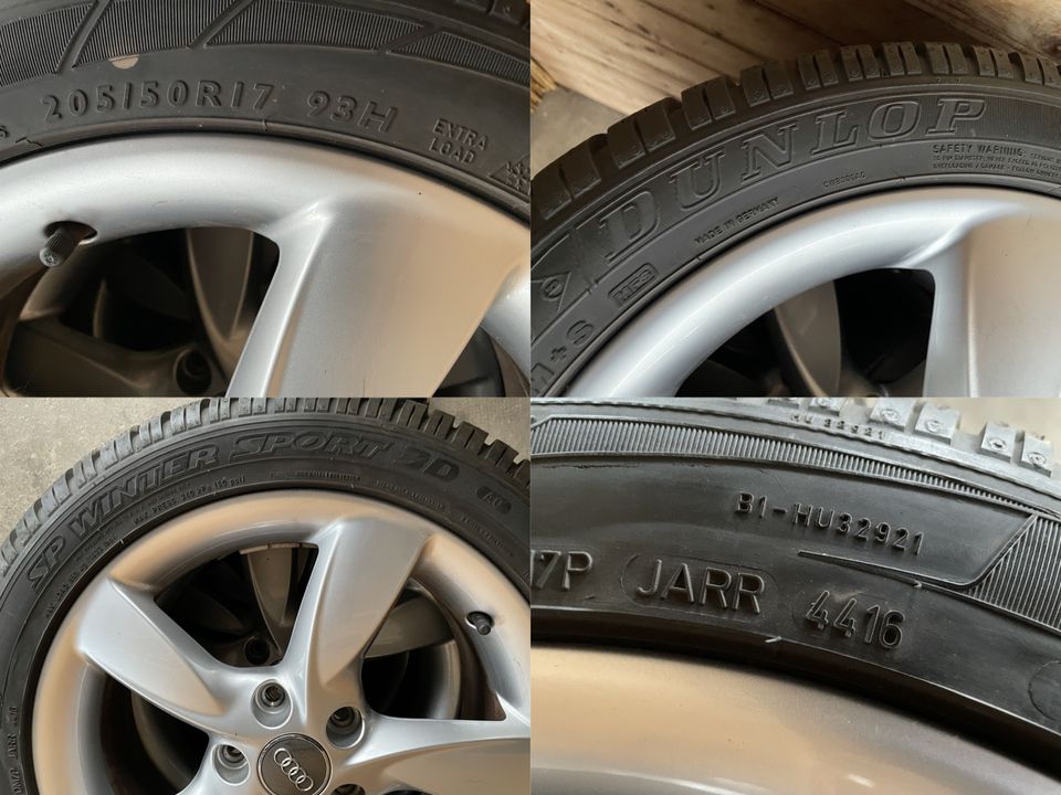 AUDI A3 8V 7mm 17 Zoll Reifen Alufelgen Winterräder Felgen A964 in Chemnitz