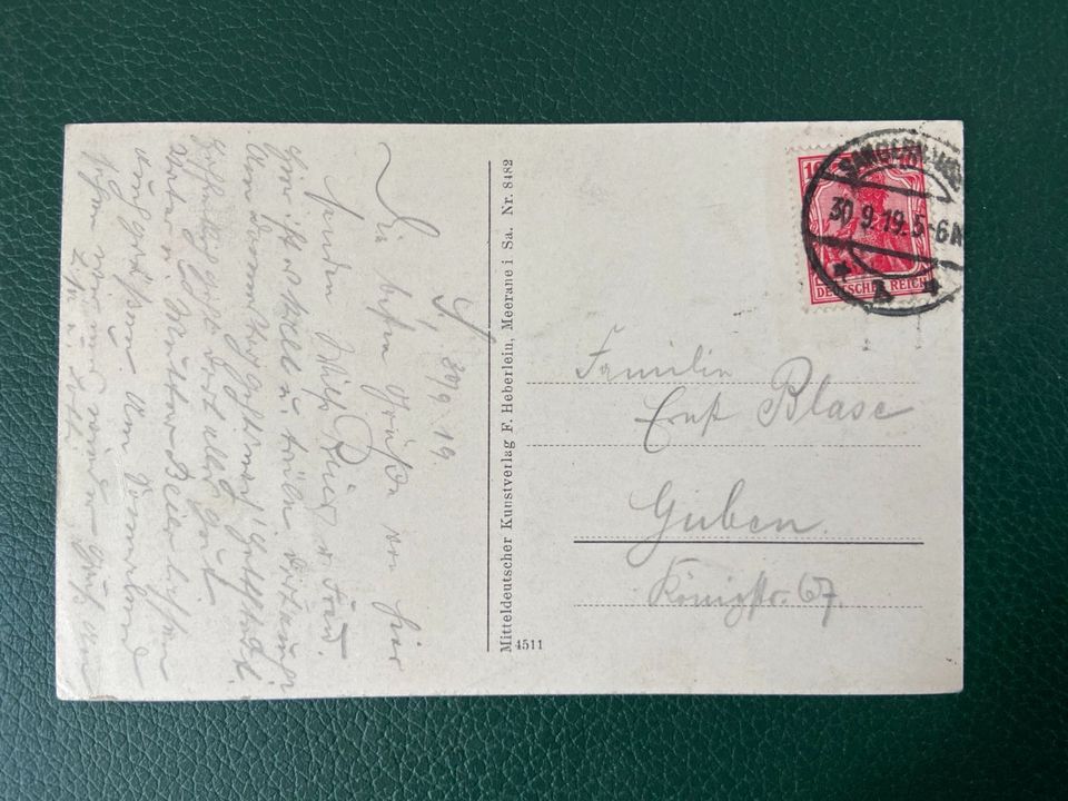 Alte Postkarte Poststempel 30.09.19 Sangerhausen in Berlin