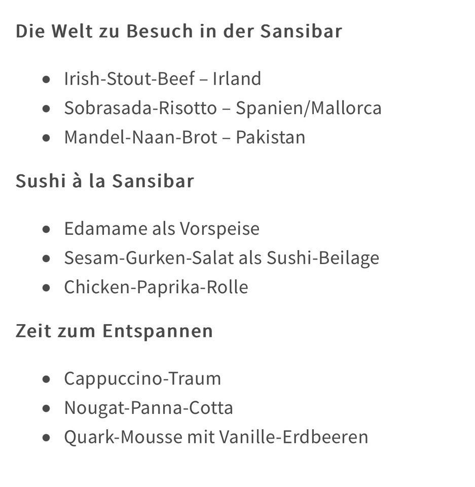 Thermomix Kochbuch „Glückliche Zeiten“ mit Sansibar in Oberaurach