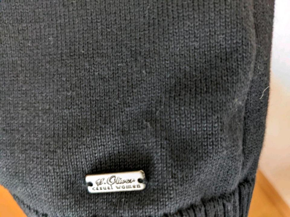 s.Oliver Strickkleid Kleid schwarz kurzarm Gr. 36 neuwertig in Werl