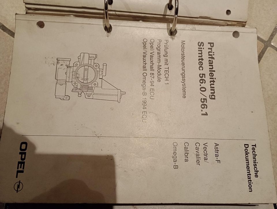 Prüfanleitungen Omega A/Senator B, Vectra, Calibra Turbo original in Freinsheim