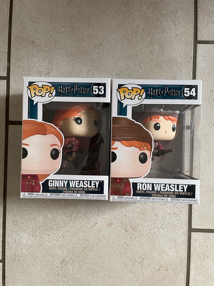 Funko Pop Harry Potter 53 Ginny, 54 Ron Weasley flying in Dortmund