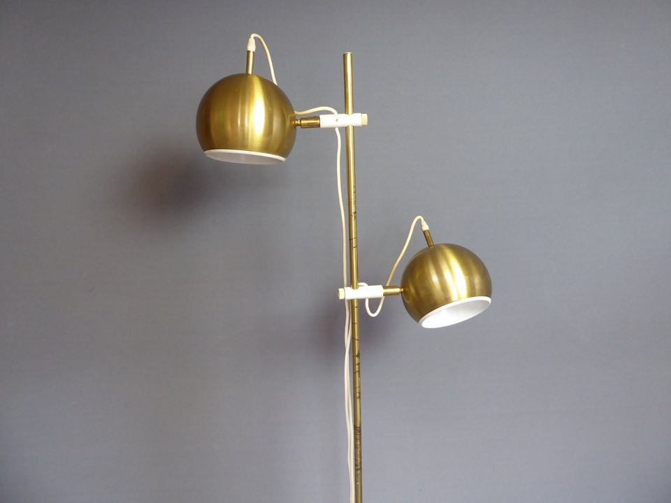 Stehleuchte 60er 70er Spots Messing Danish Design Floor Lamp in Bremerhaven