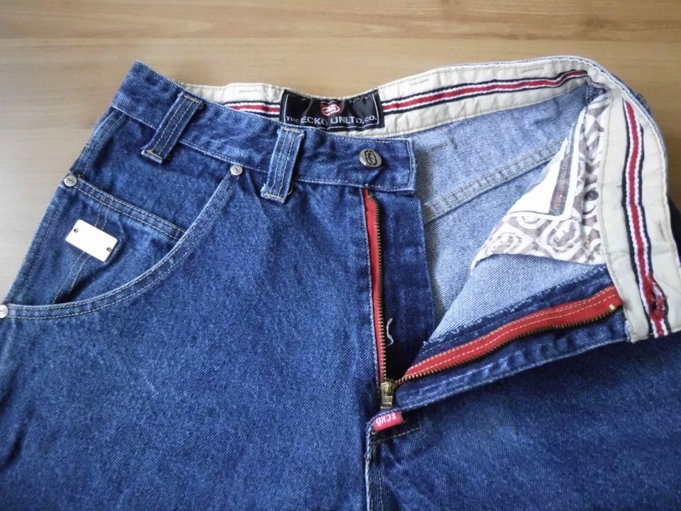 ECKO`UNL TD.  Herren Bermuda  Shorts Jeans HipHop W30  Blau in Frickingen