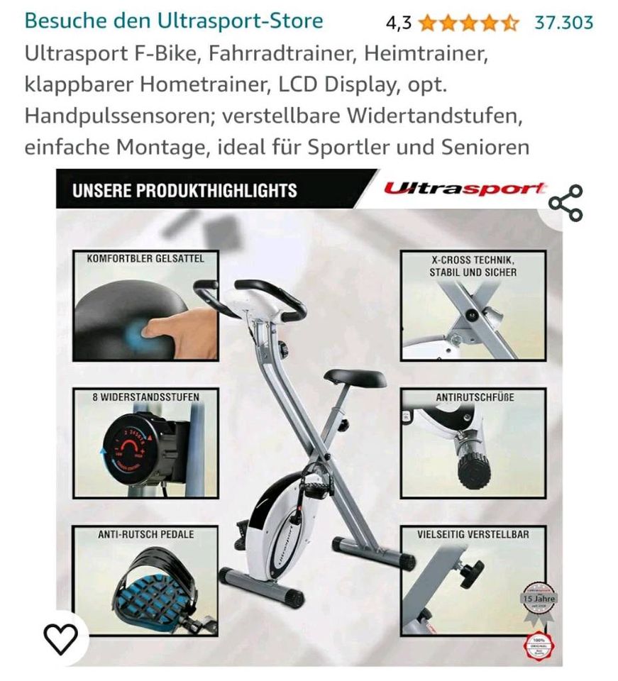 Heimtrainer Fahrrad 90€Festpreis in Söhlde