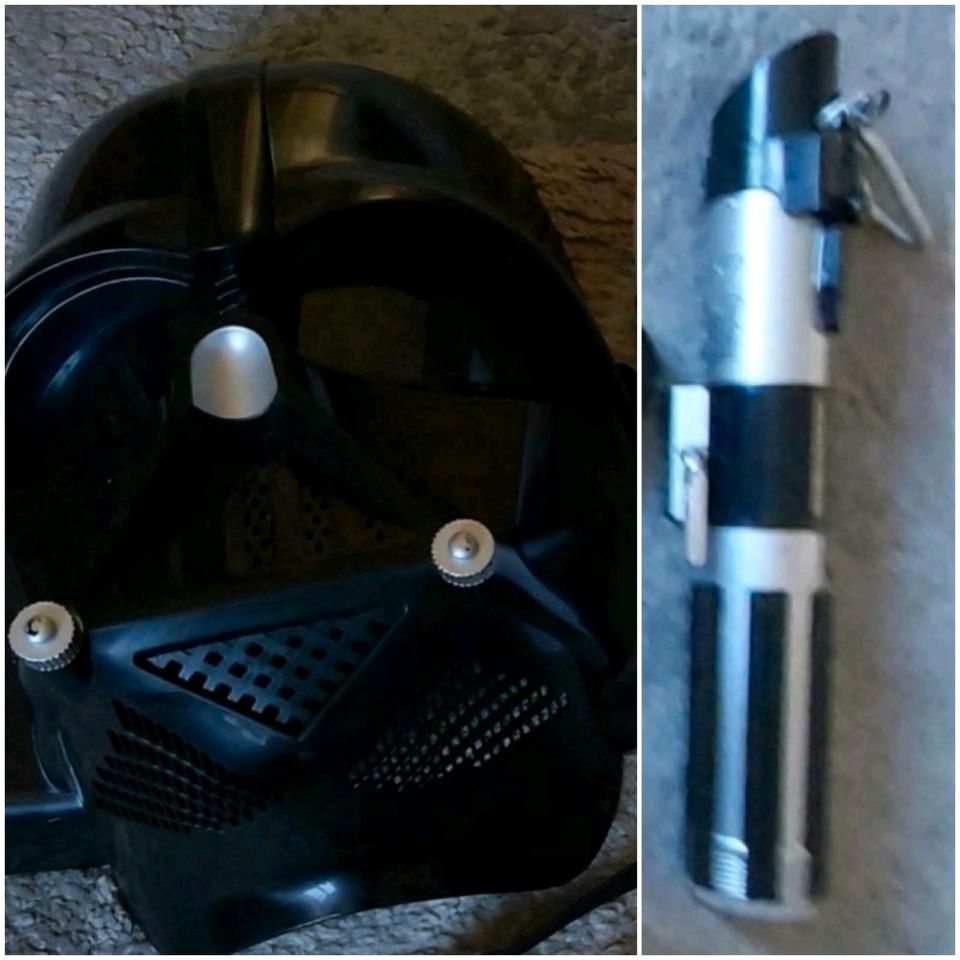 Star Wars Maske und Lichtschwert in Augsburg