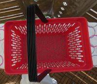 Einkaufskorb,rot,Plastik,Kunststoff,1 Henkel, 44 x 28,5 x 24,5 cm Baden-Württemberg - Neuenbürg Vorschau