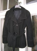 Winterjacke / Wolljacke schwarz, Gürtel, Zweireiher, Gr. L - XL Berlin - Neukölln Vorschau