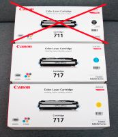 Canon Cartridge Toner Cyan yellow magenta 717 neu i-sensys Pankow - Prenzlauer Berg Vorschau