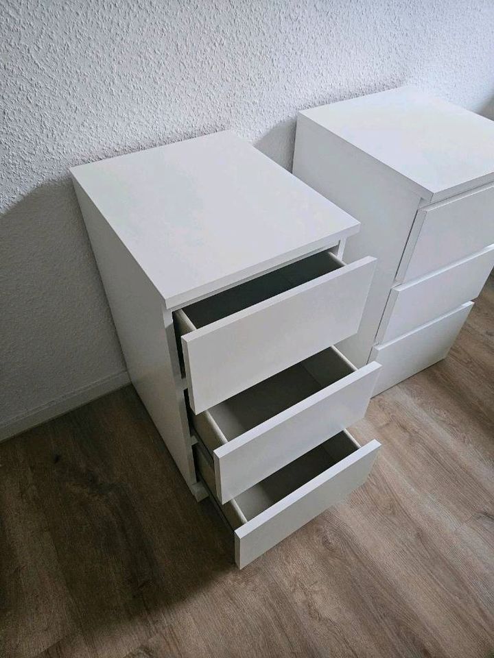Ikea Malm Kommoden // 3 Schubladen, weiß, 40x78 cm in Dormagen