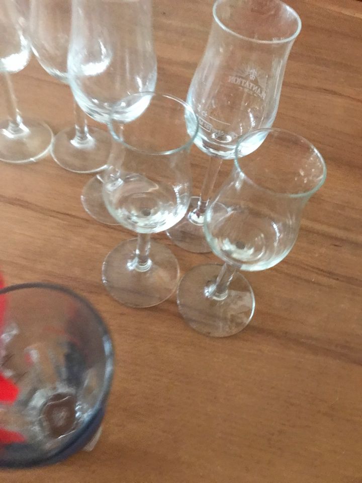 Gläser Konvolut Ramazotti Wein Rum Likör antik und neu in Willstätt