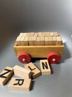 Spielzeug Holzwagen Bauklötze Buchstaben Münster (Westfalen) - Angelmodde Vorschau