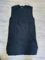 Damen langer Strickpullunder, dunkelblau, Größe 44/46 Niedersachsen - Wietze Vorschau