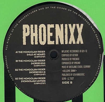 ⭐️1994 HardTrance 12“⭐️Influence - Phoenixx - The Mongolian Rider in Graben (Lechfeld)