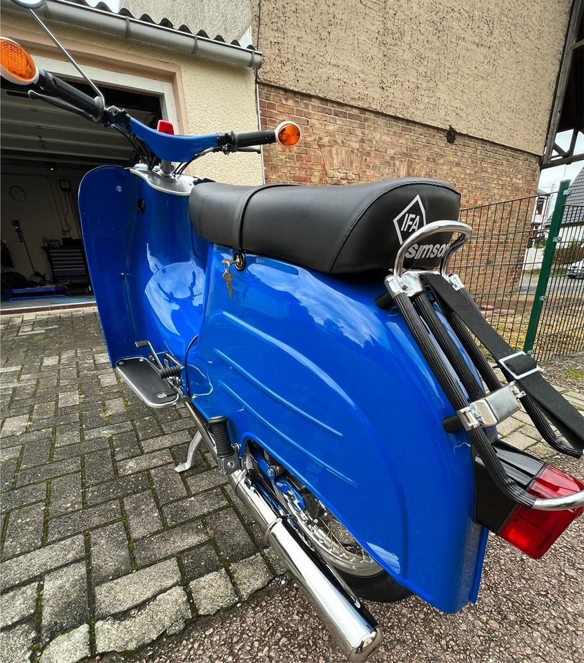 Moped Schwalbe KR 51/1  blau Simson in Eisleben