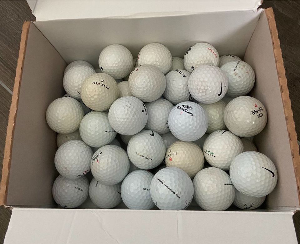 50 Golfbälle gebraucht + 5 Tees in Aldingen