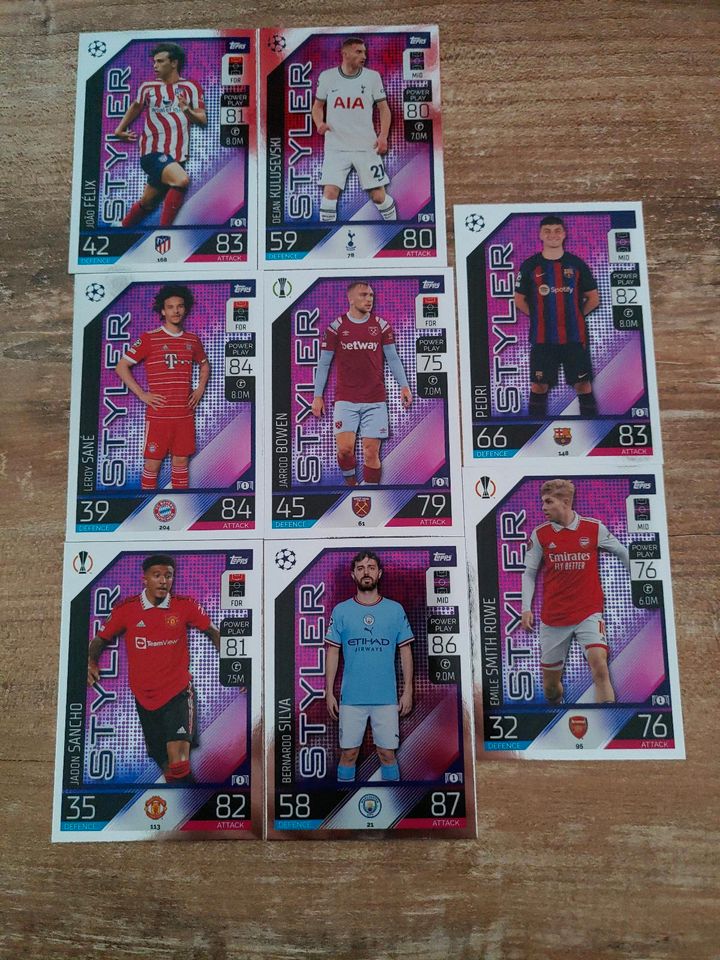 Topps Match Attrax Extra Styler Sane Silva Sancho Elix uvm. in Erding