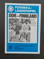 Länderspielprogamm DDR - Finnland Sachsen - Dohna Vorschau