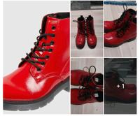 Schuhe Boots Tom Tailor rot Lack Design Neuwertig Mitte - Wedding Vorschau