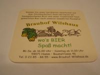 Bierdeckel Braueideckel Brauhof-Wilshaus Bayern - Gundelsheim Vorschau