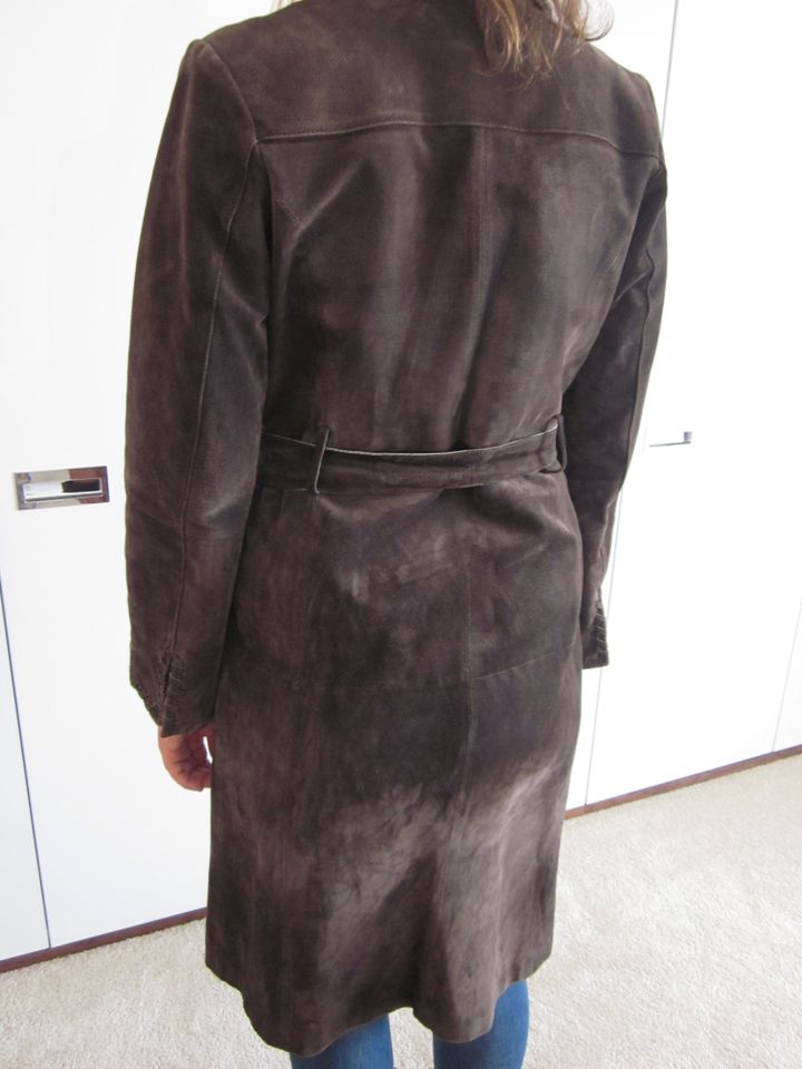 Trenchcoat Velours Mantel Vero Moda in Gr. L Wildleder in Bruchmühlbach-Miesau