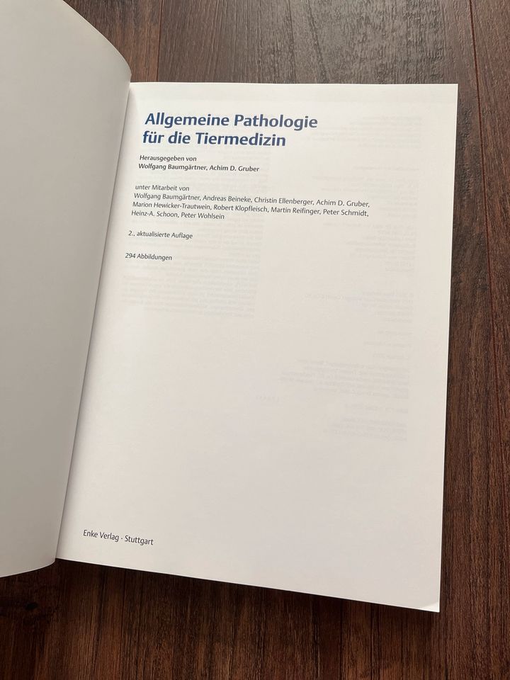 Allgemeine Pathologie für die Tiermedizin (Enke Verlag) in Hannover