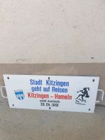 Blechschild Kitzingen Bayern - Würzburg Vorschau