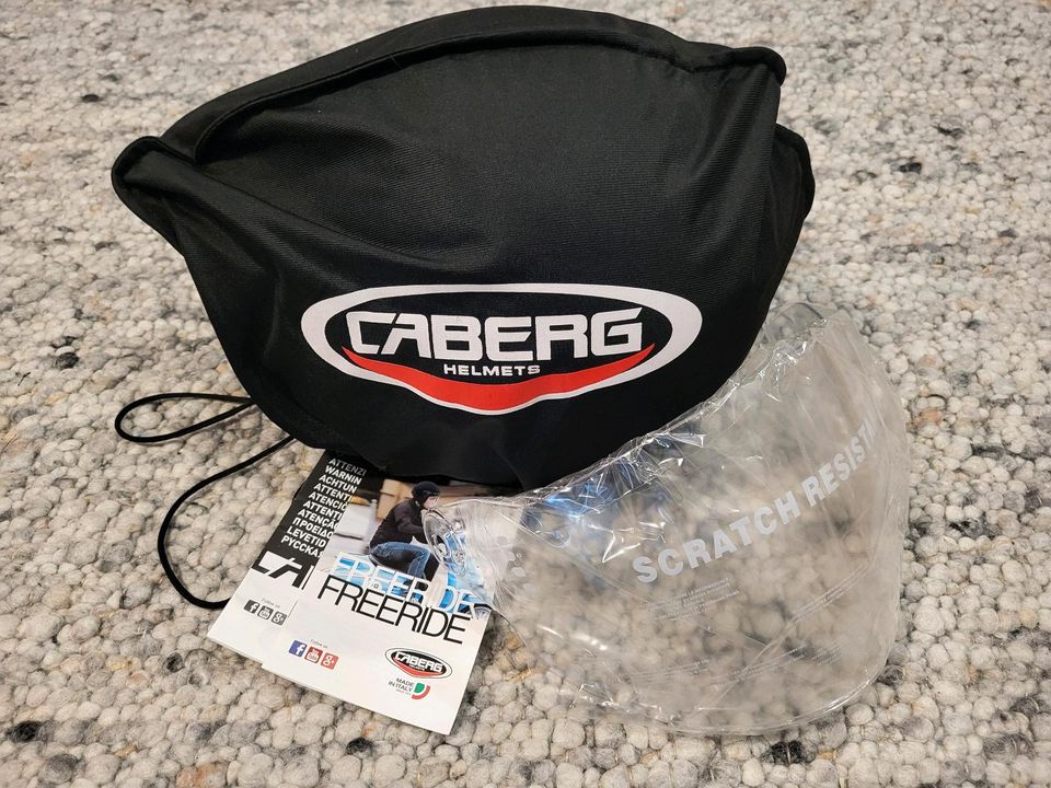 Caberg Freeride Uni Fiberglas Jethelm matt grün Größe M - NEU! in Höchberg