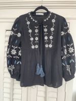 Zara Folklore Bluse Jacke Oberteil Schwarz M neu Lübeck - Travemünde Vorschau