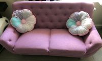 Biete rosa Sofa zwei  sitzer Sachsen - Riesa Vorschau