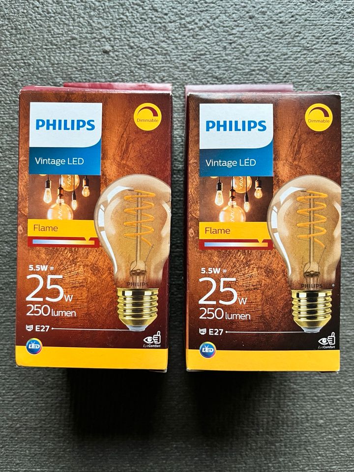 Philips Vintage LED 5,5W Leuchtmittel dimmbar 2x in Seelze