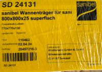 Sanibel Wannenträger  800 x 800 Superflach Pankow - Französisch Buchholz Vorschau
