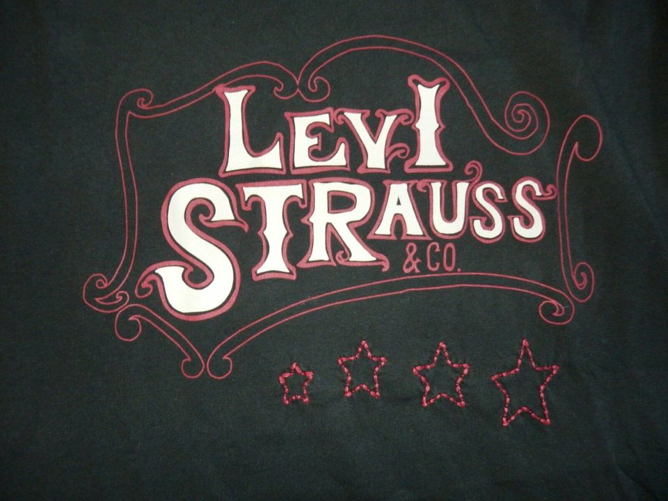 Schwarzes Langarm Shirt von Levis Gr. L in Fronhausen