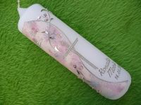 Taufkerze klassisch Mädchen rosa, individuell angefertigt Bayern - Schwabmünchen Vorschau