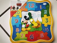 Puzzle Uhr Lern Holz Mickey neu Hessen - Wiesbaden Vorschau