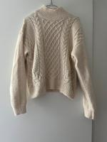 Pullover Zopfmuster Grobstrick H&M Cremeweiß Beige Winterpulli Hessen - Fuldatal Vorschau