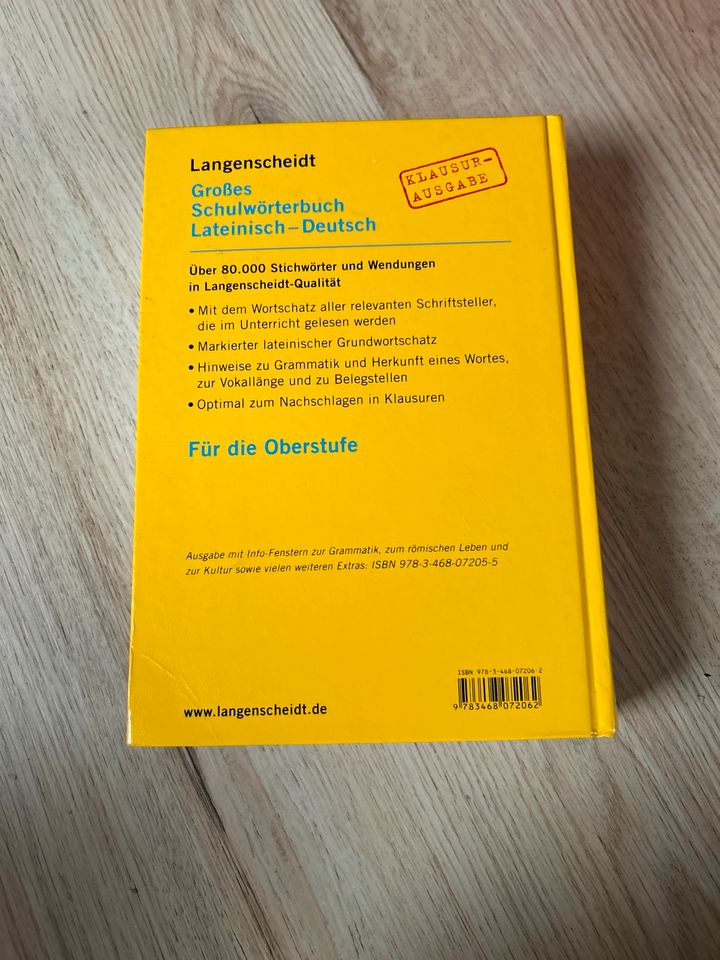 Langenscheidt Großes Schulwörterbuch Lateinisch - Deutsch in Regensburg