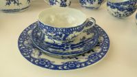 chinesisches Teeservice Kirschblüte 6 teilig vintage blau weiß Rheinland-Pfalz - Theismühlen Vorschau